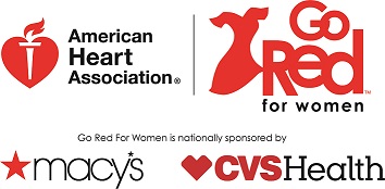 Logo American Heart Association Go Red For Women Macy's and CVS Health